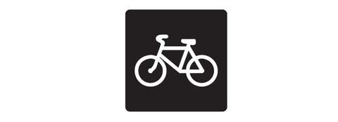 Изображение разметки 1.23.3 согласно ПДД полоса для велосипедистов-экзаменационные билеты ПДД ГИБДД A-B-M-А1-B1